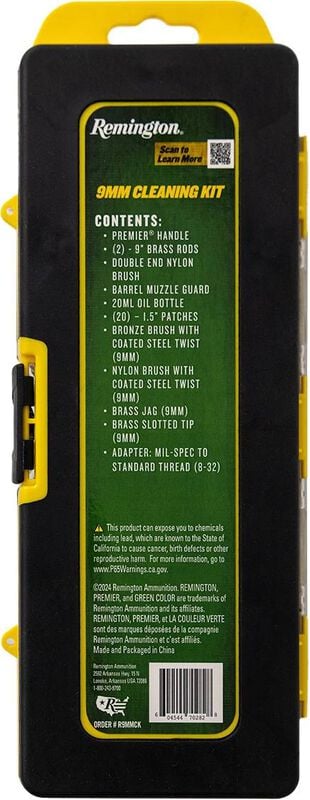 Premier 9mm Cleaning Kit, Handgun, Brass